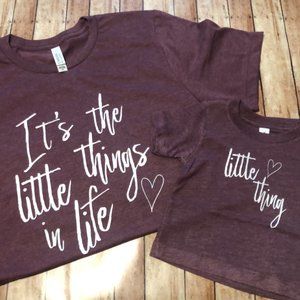Mommy & Me - Little Things in Life - Maroon
